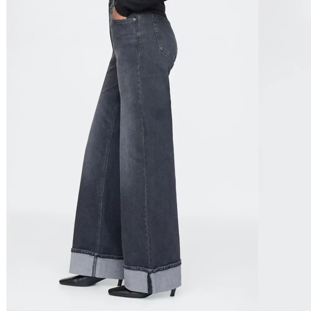 NWT GAP High Rise Cuffed Wide-Leg Jeans - Picture 6 of 6